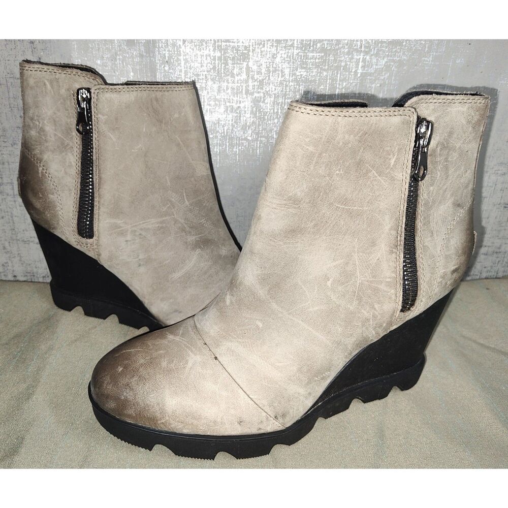 Sorel Joan Uptown Zip Ankle Boots Sz 9